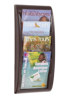 Fast Paper Quick Fit System Wall Display 4 x A4 Black